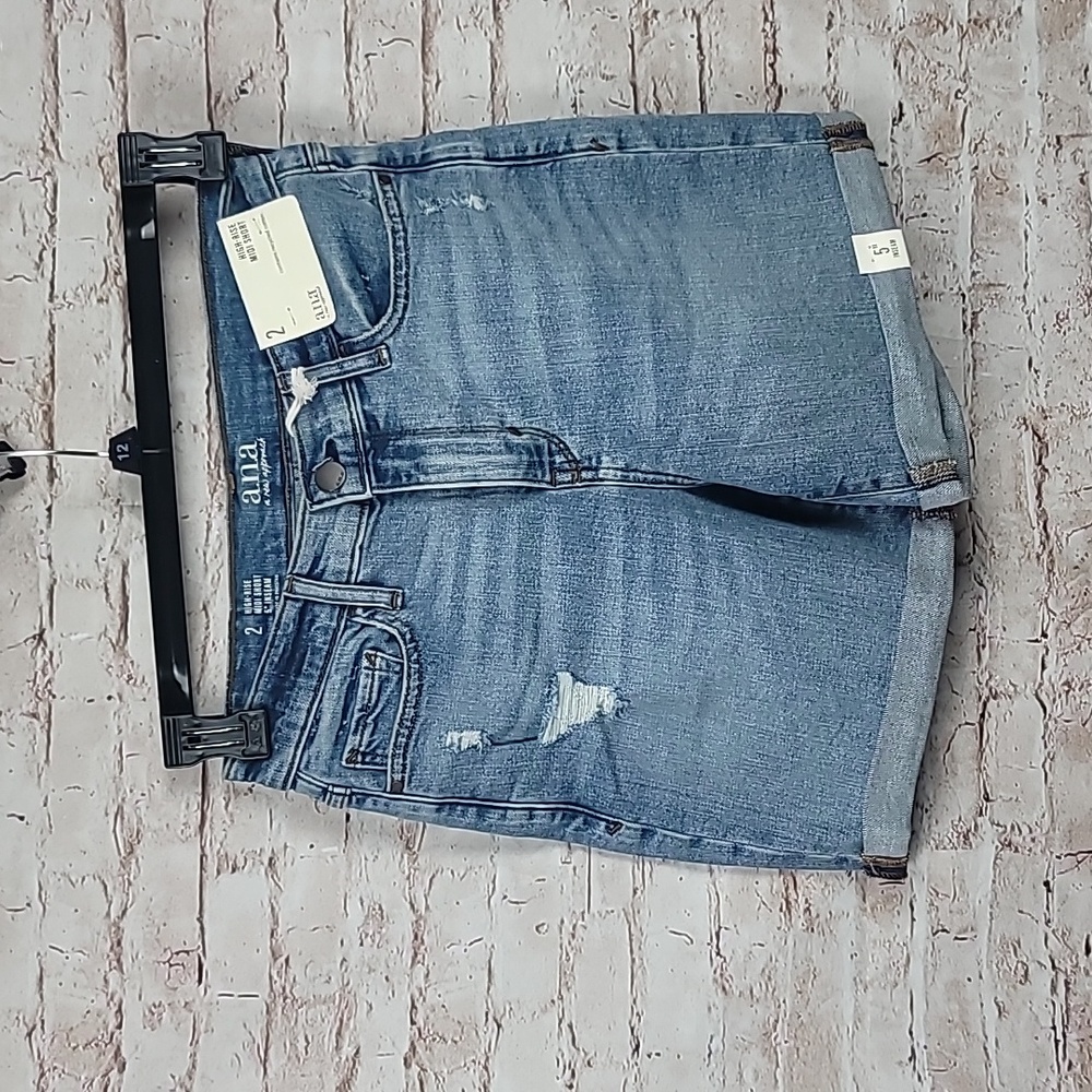 A.n.a. shortie jean shorts sz 2 new nwt